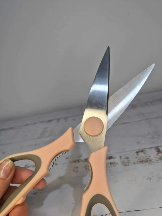 Tijera con tapa protectora